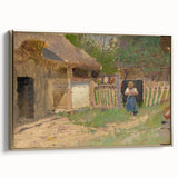 Romantic Art Prints: "Girl in a Farmyard" by László Mednyánszky