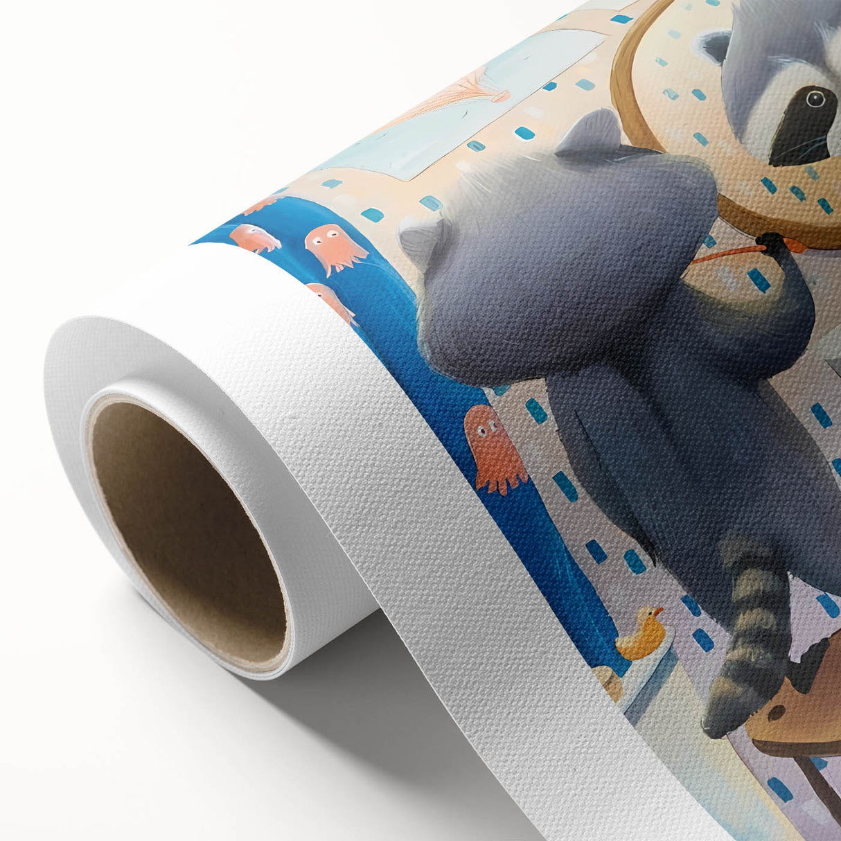 Morning Raccoon - Boys Room Wall Art Kids Wall Art Prints