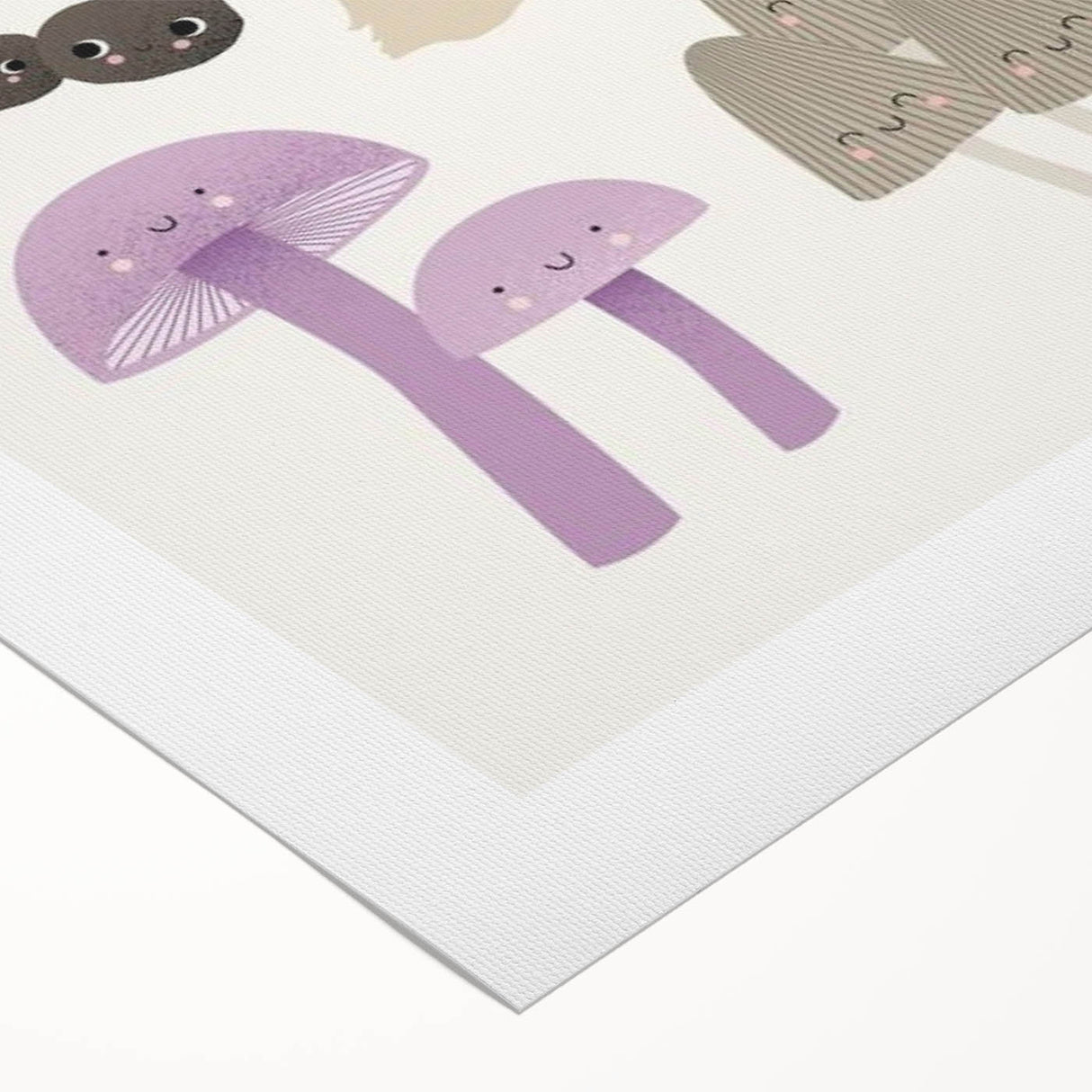 Whimsical Mushroom Illustration Print - Kids Room Art