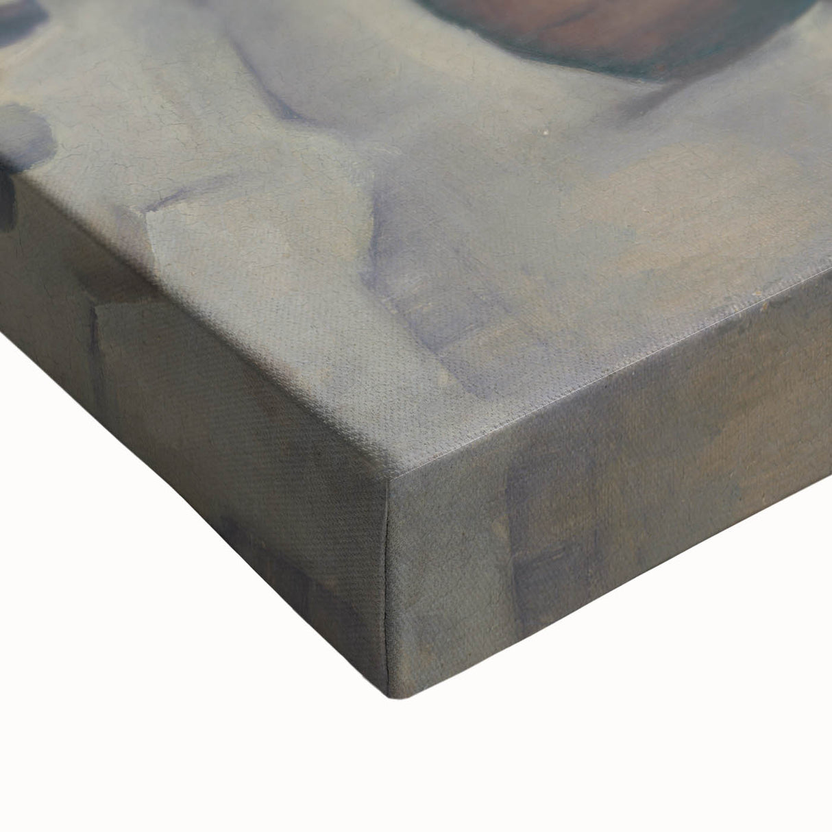 Expressionist Art of Barrel-Laden Courtyard - Abstract Expressionism Print