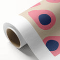 Art Deco style poster of assorted fruits in vibrant colors on rolled canvas, ideal for nursery wall art.