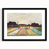 Impressionist Landscape - Flower Beds in Holland by Vincent van Gogh Print