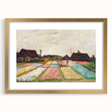 Impressionist Landscape - Flower Beds in Holland by Vincent van Gogh Print