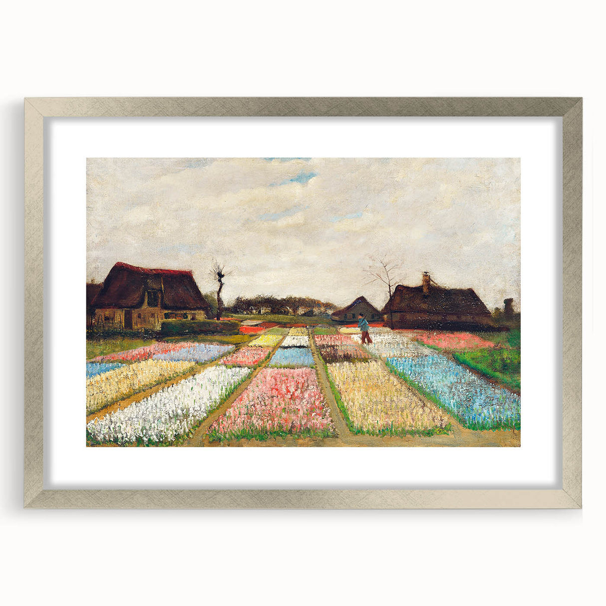 Impressionist Landscape - Flower Beds in Holland by Vincent van Gogh Print