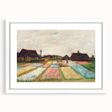 Impressionist Landscape - Flower Beds in Holland by Vincent van Gogh Print