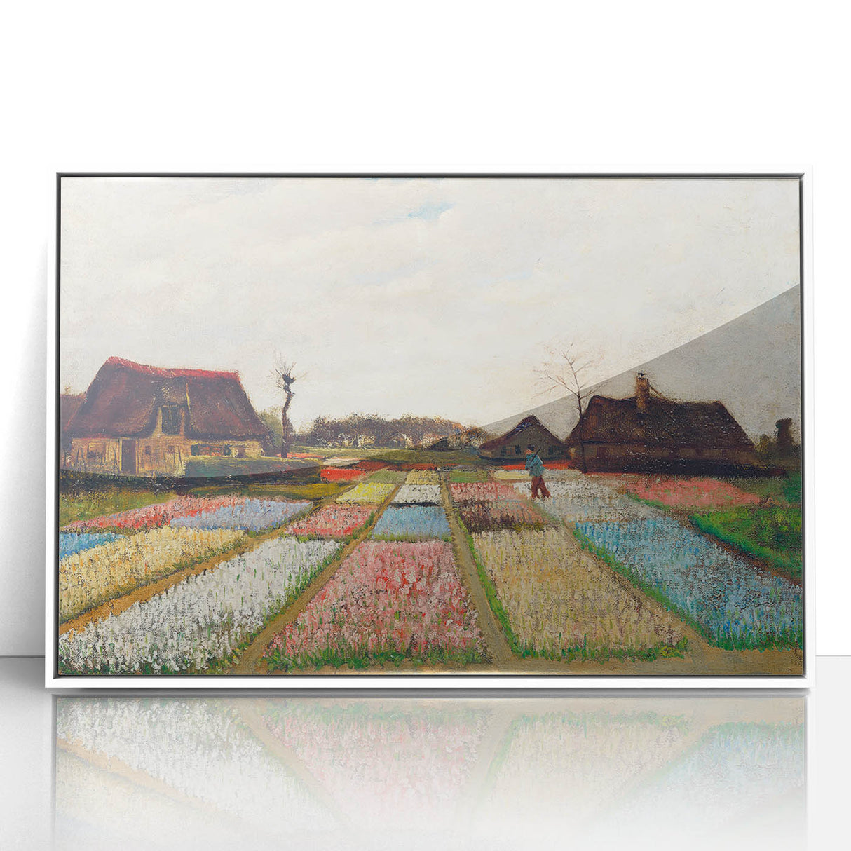 Impressionist Landscape - Flower Beds in Holland by Vincent van Gogh Print