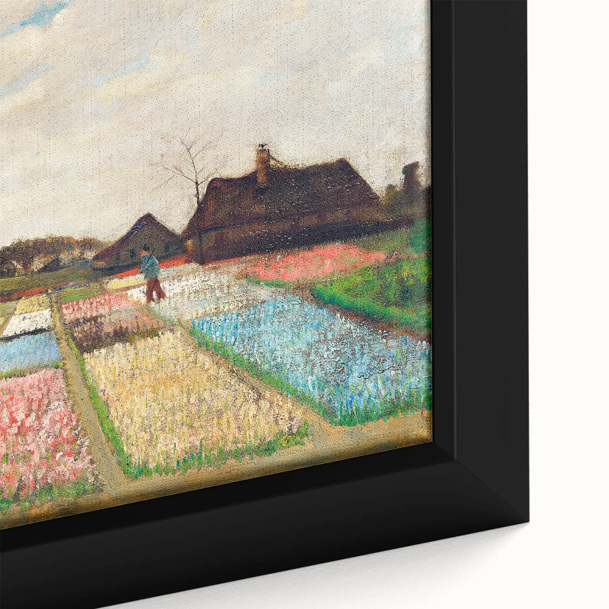 Impressionist Landscape - Flower Beds in Holland by Vincent van Gogh Print