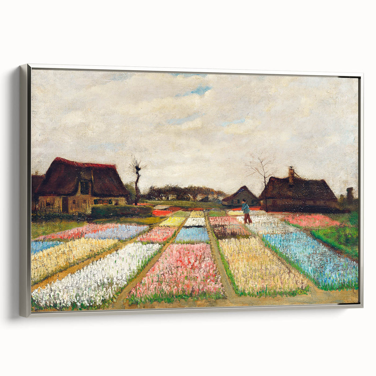 Impressionist Landscape - Flower Beds in Holland by Vincent van Gogh Print