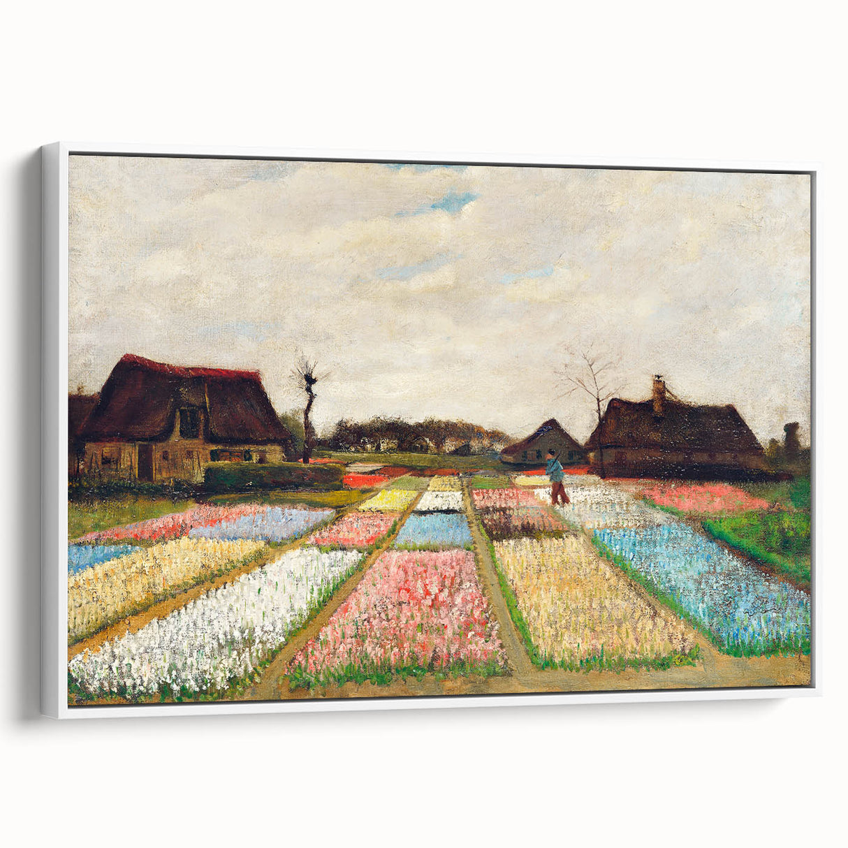 Impressionist Landscape - Flower Beds in Holland by Vincent van Gogh Print