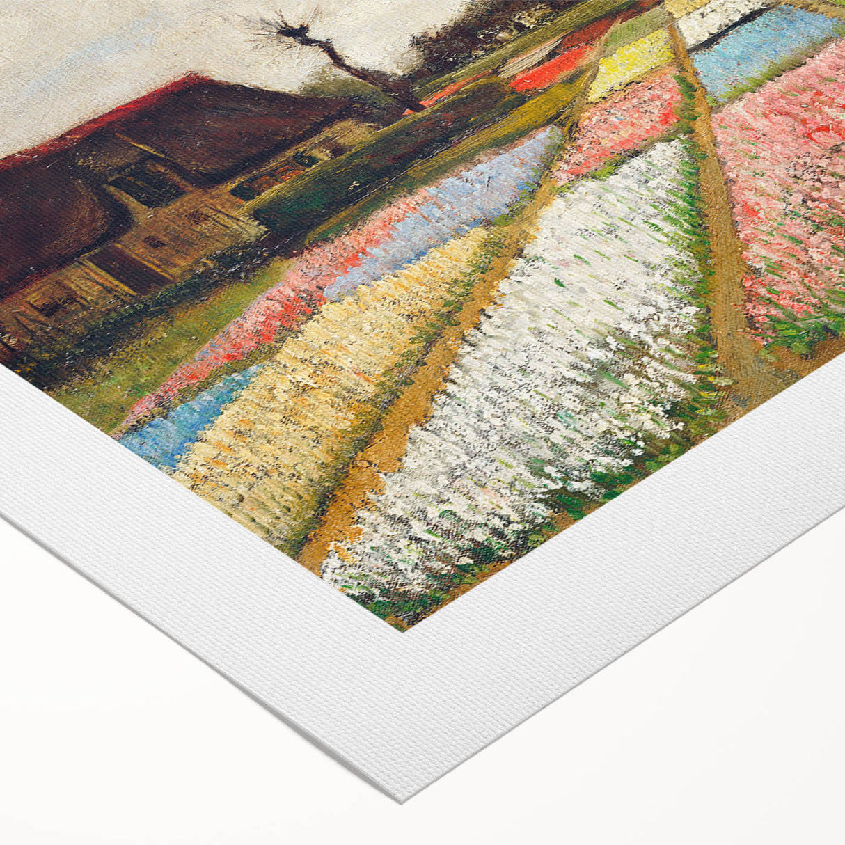 Impressionist Landscape - Flower Beds in Holland by Vincent van Gogh Print