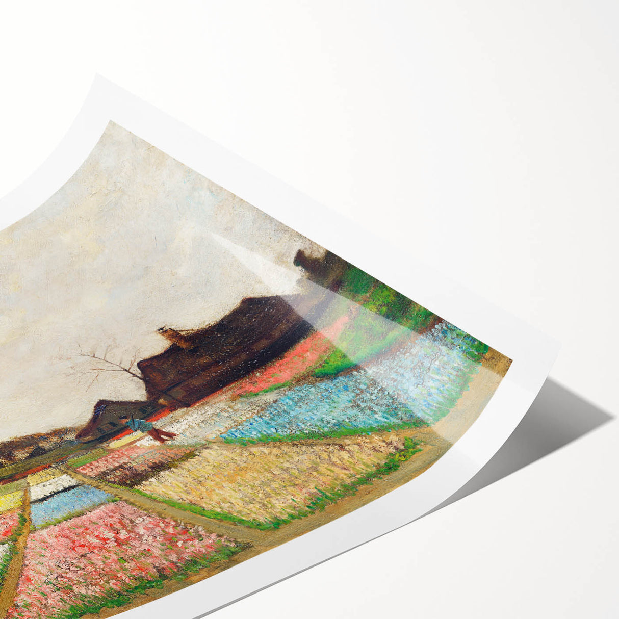 Impressionist Landscape - Flower Beds in Holland by Vincent van Gogh Print