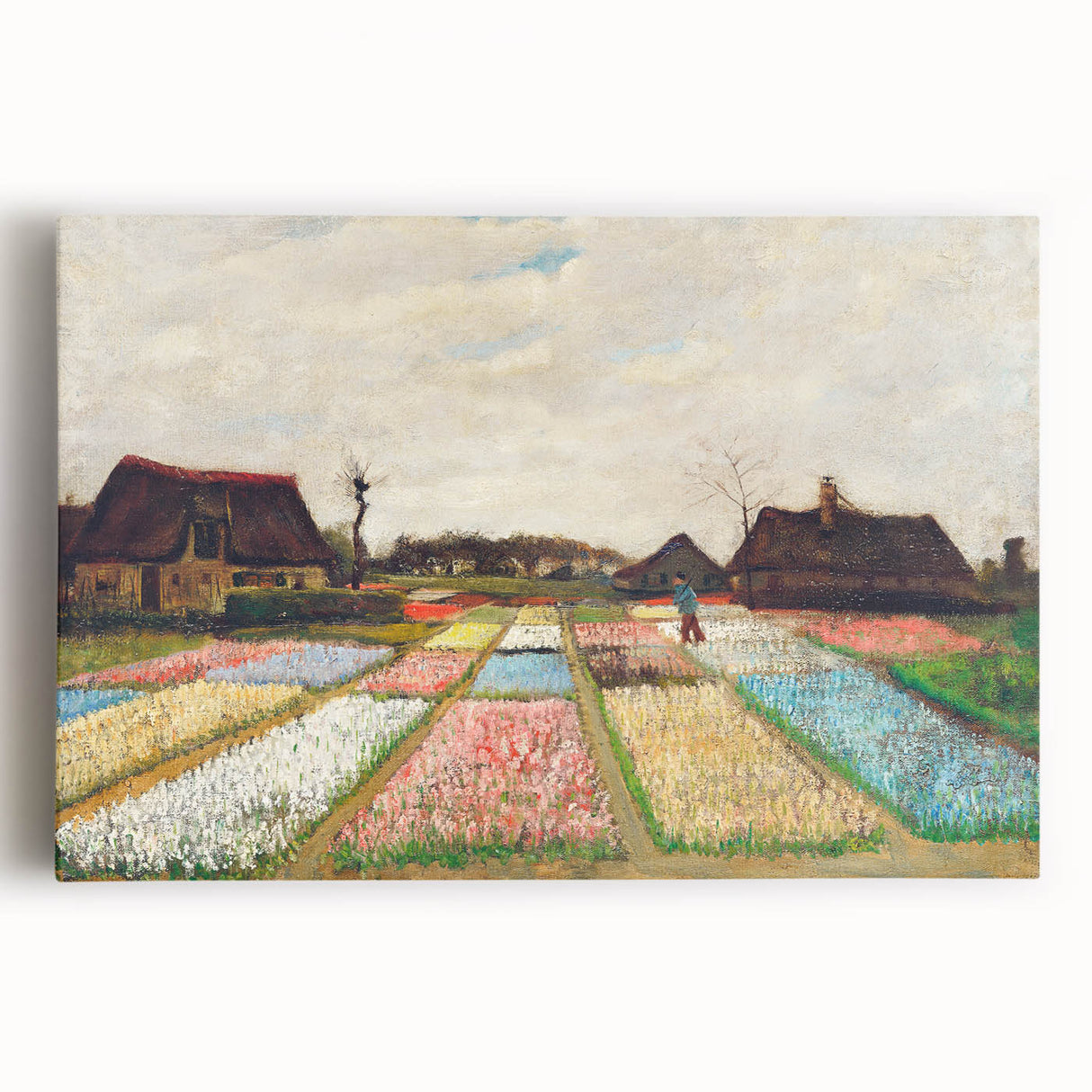 Impressionist Landscape - Flower Beds in Holland by Vincent van Gogh Print