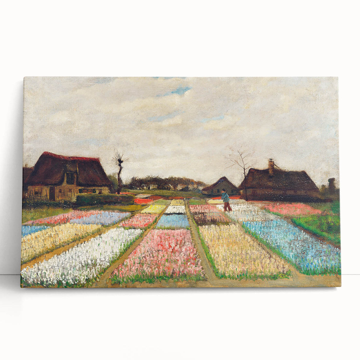 Impressionist Landscape - Flower Beds in Holland by Vincent van Gogh Print