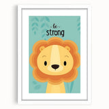 Vertical (CopyBe Strong Lion - Boys Room Wall Art Kids Wall Art Prints