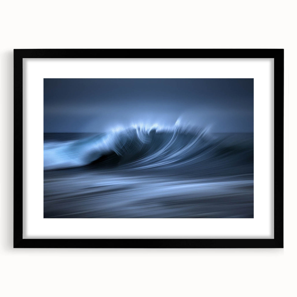 Crashing Blue Wave Wall Art – Abstract Ocean Motion Photography