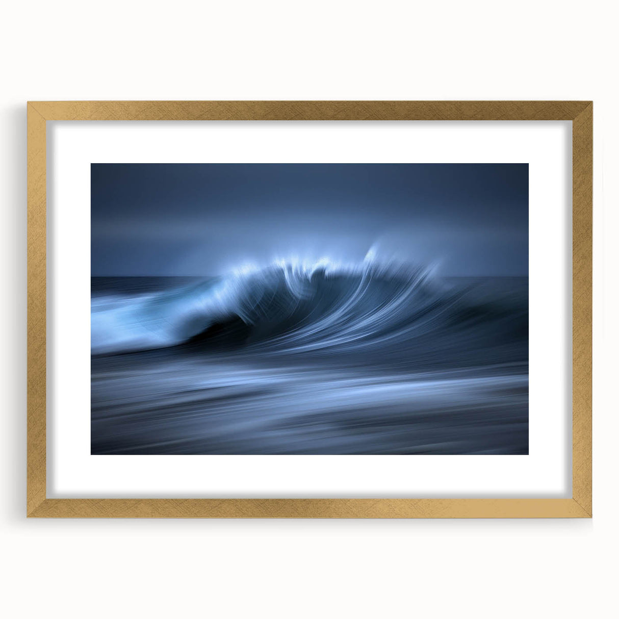 Crashing Blue Wave Wall Art – Abstract Ocean Motion Photography