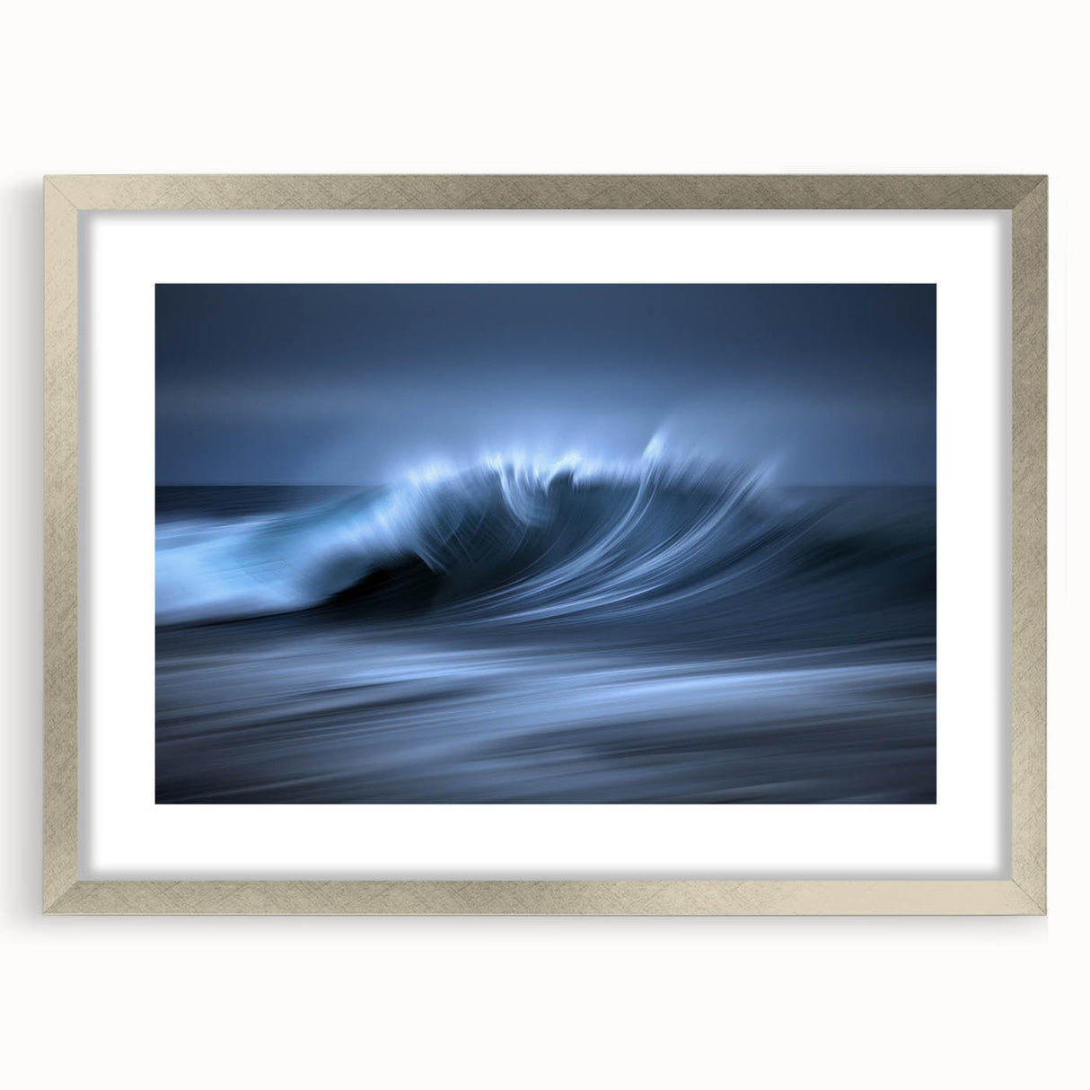 Crashing Blue Wave Wall Art – Abstract Ocean Motion Photography