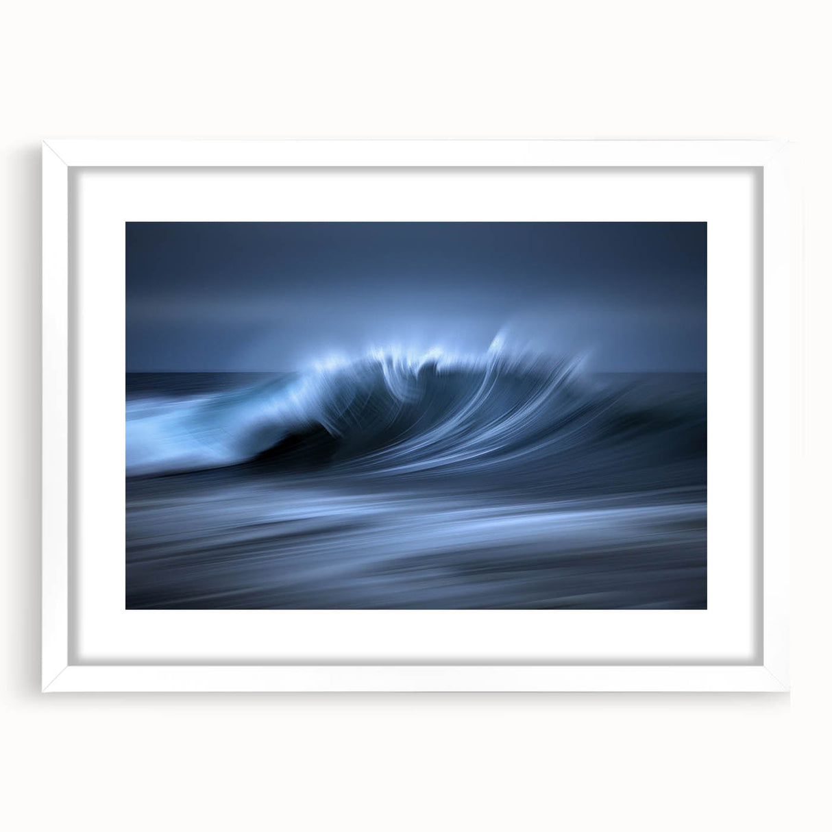 Crashing Blue Wave Wall Art – Abstract Ocean Motion Photography