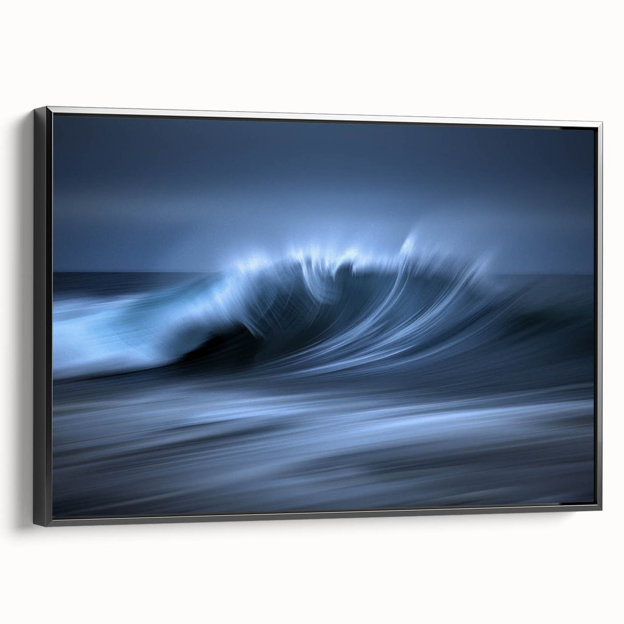 Crashing Blue Wave Wall Art – Abstract Ocean Motion Photography
