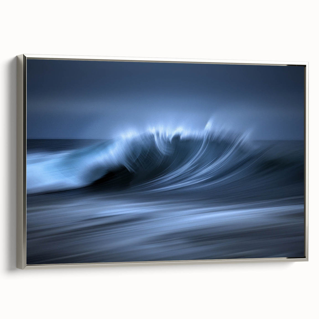 Crashing Blue Wave Wall Art – Abstract Ocean Motion Photography