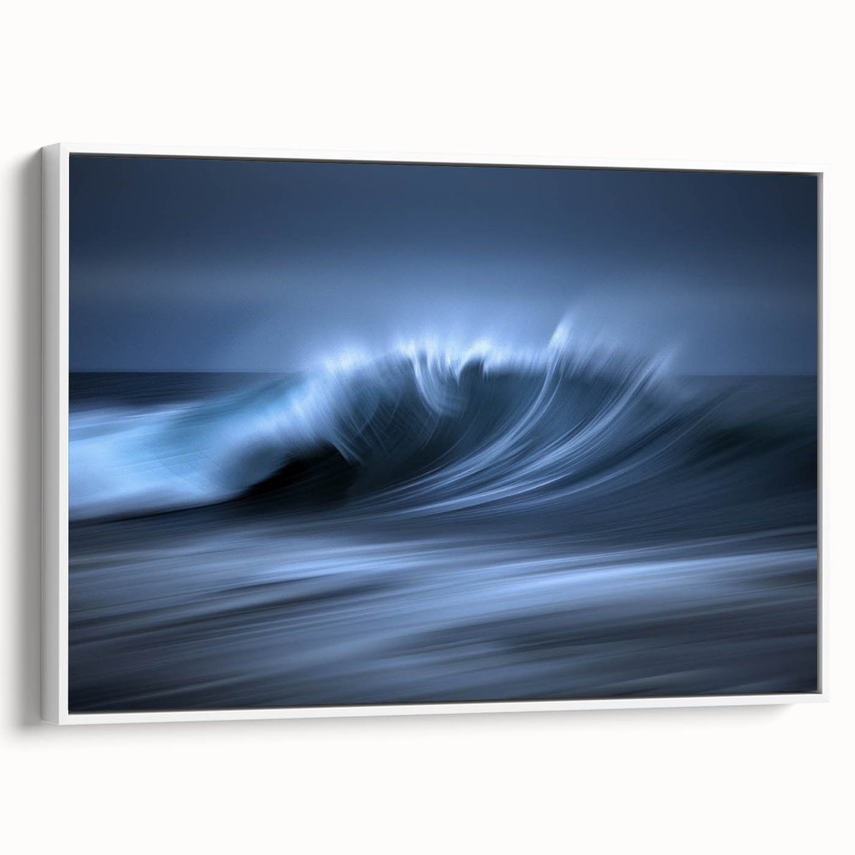 Crashing Blue Wave Wall Art – Abstract Ocean Motion Photography