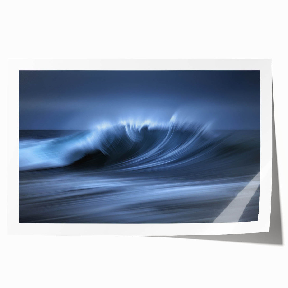Crashing Blue Wave Wall Art – Abstract Ocean Motion Photography