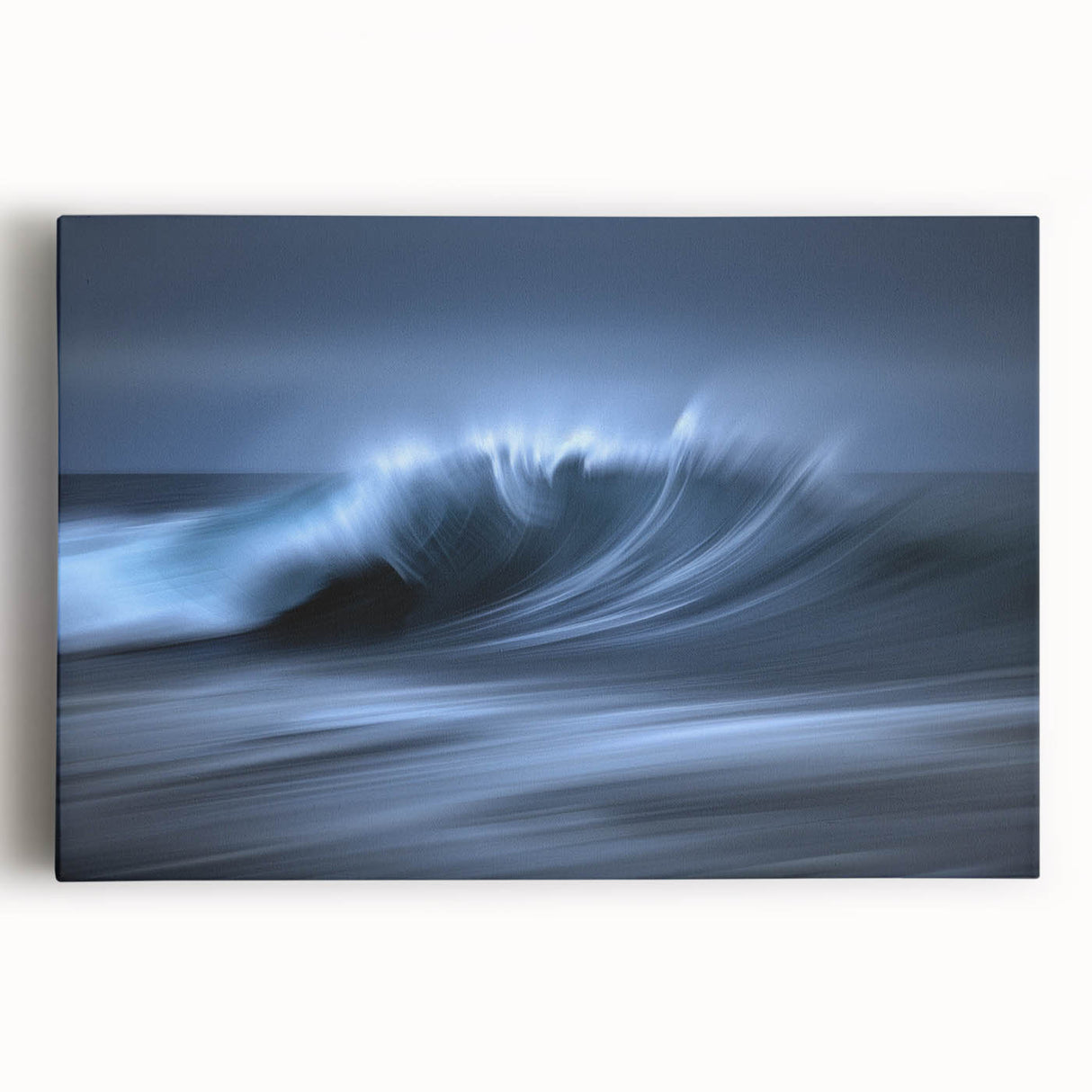 Crashing Blue Wave Wall Art – Abstract Ocean Motion Photography