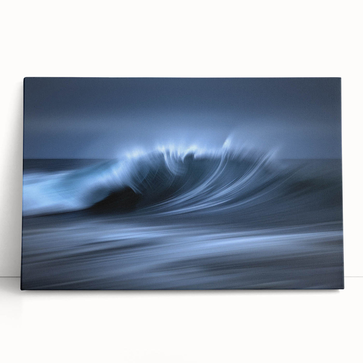 Crashing Blue Wave Wall Art – Abstract Ocean Motion Photography