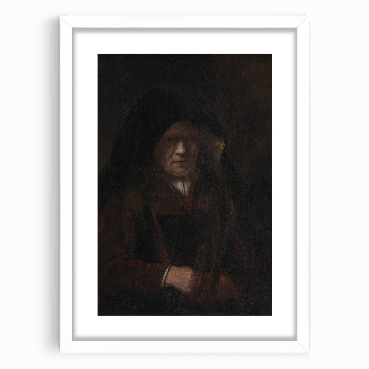 Baroque Art Portrait - Antique Art Print with Timeless Elegance