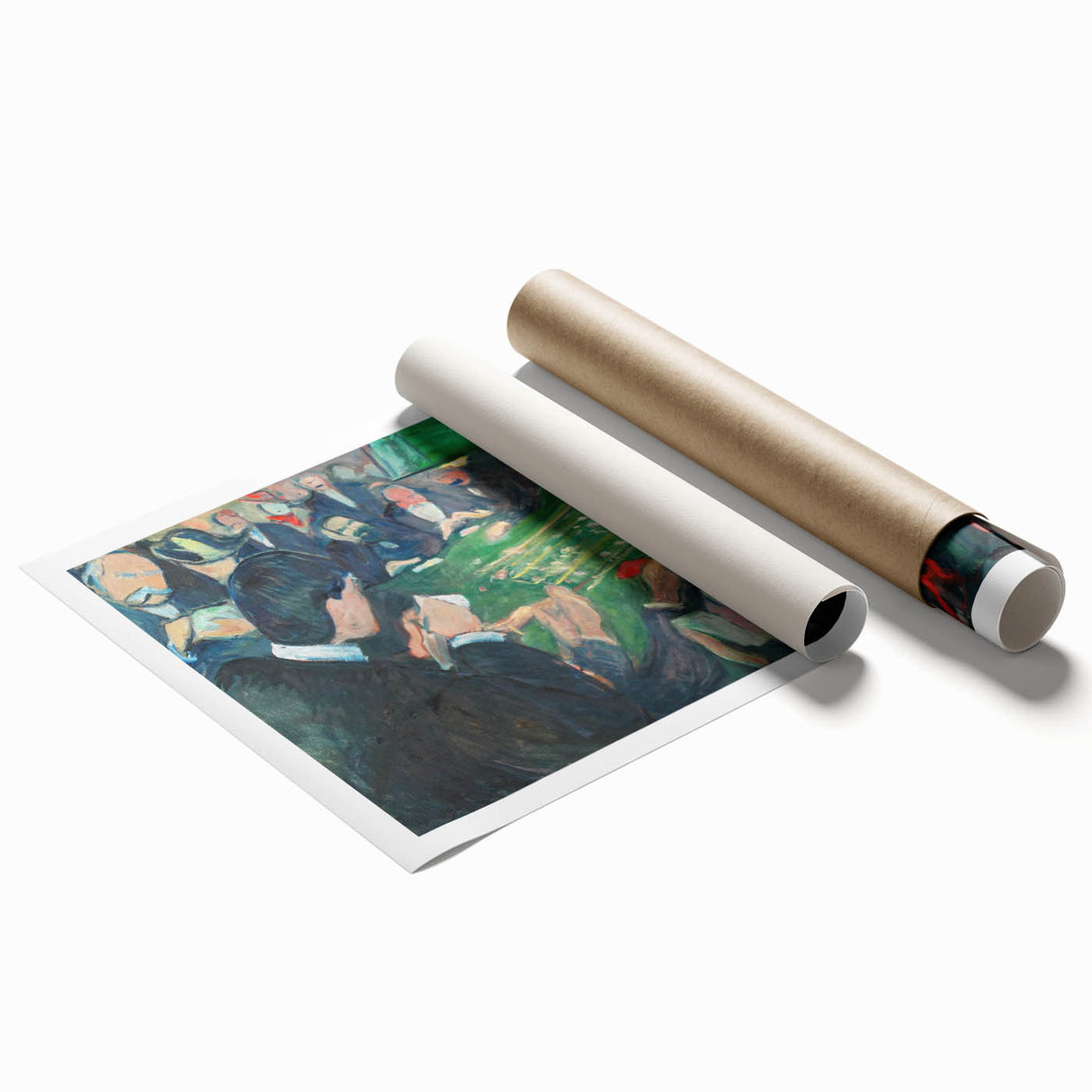 Expressionist Roulette Scene – Vibrant Abstract Casino Canvas Wall Art