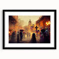 Golden Glow Procession – Día de los Muertos Art Prints