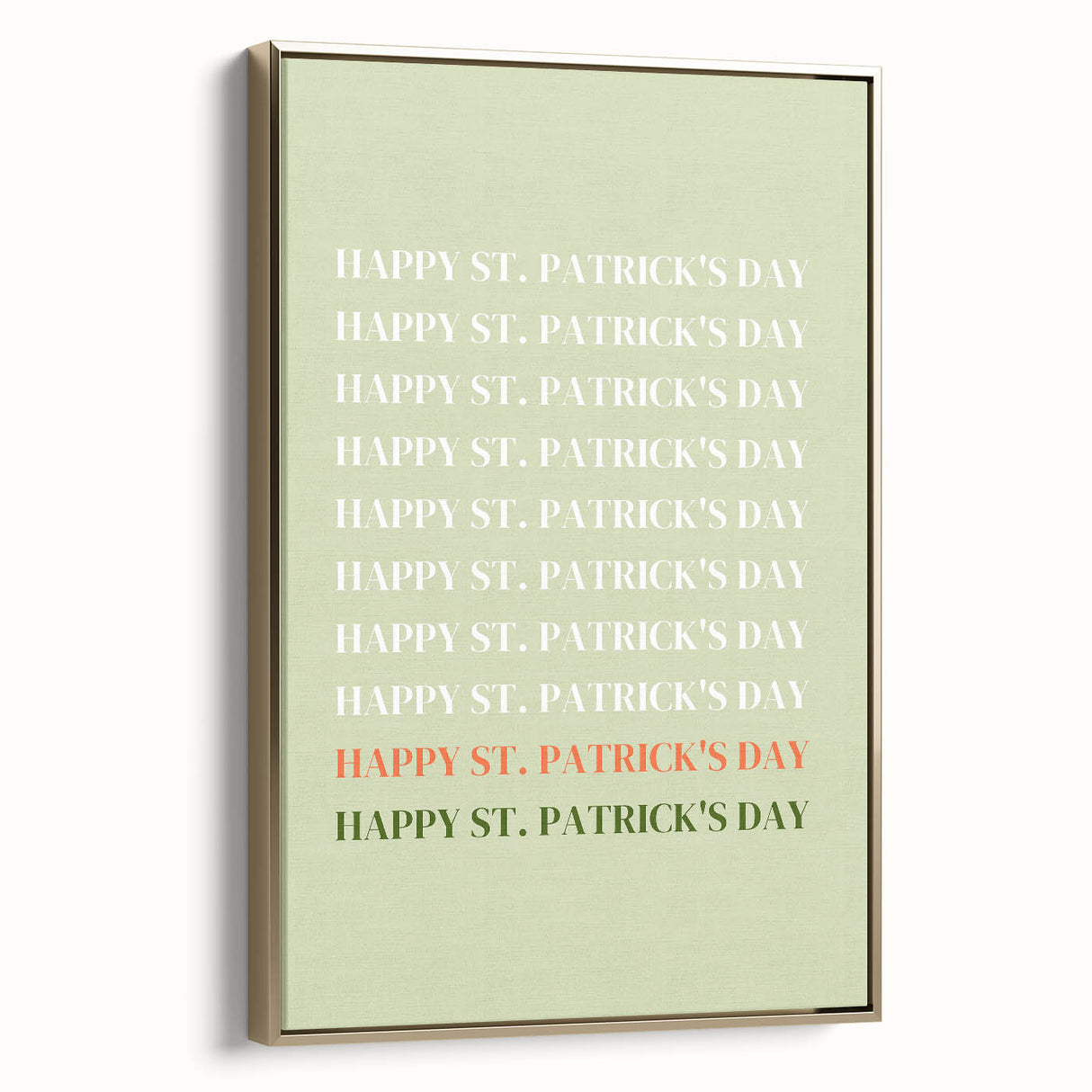 St. Patrick’s Day Wall Art - Minimalist Irish Typography Print