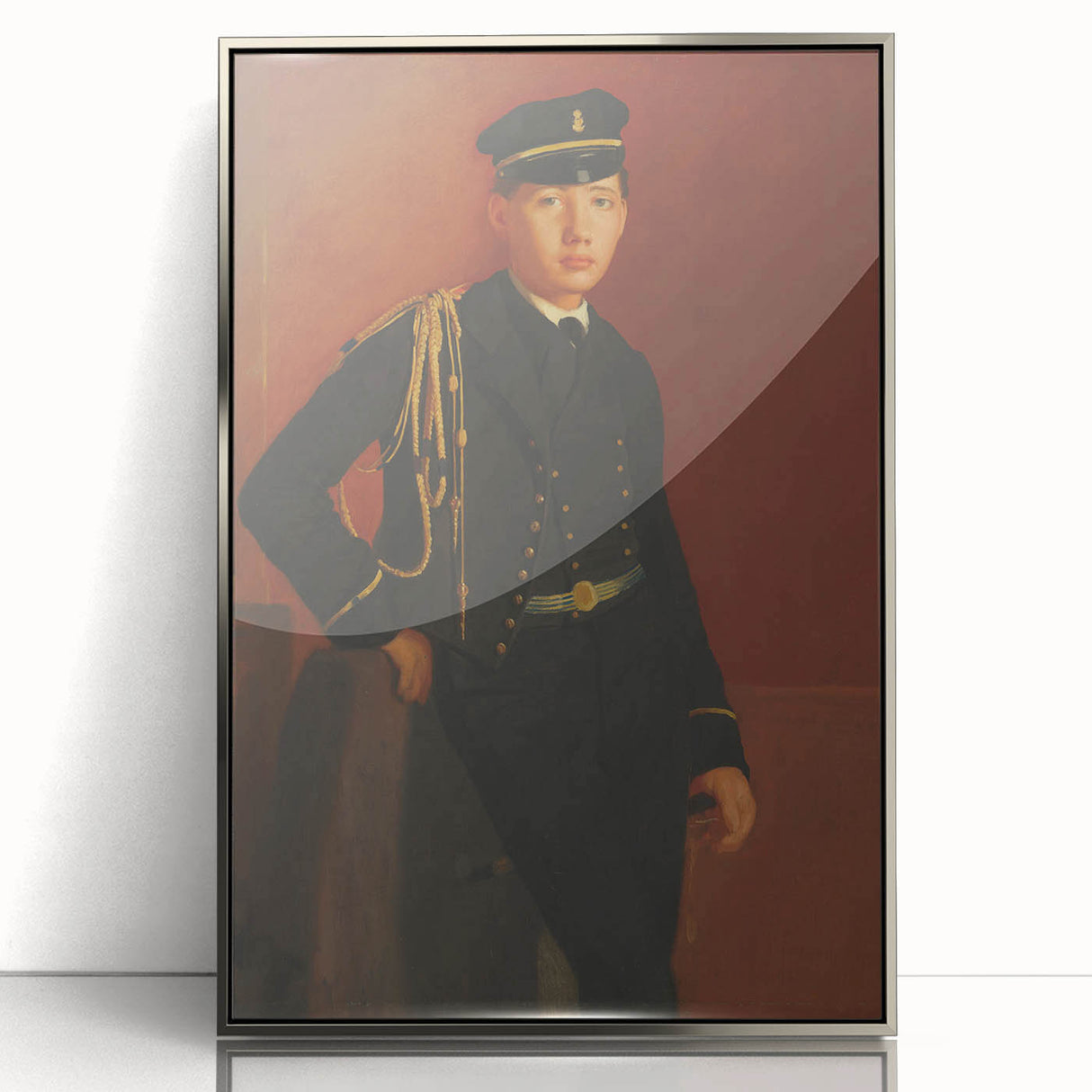 Achille De Gas in the Uniform of a Cadet - Portrait by Edgar Degas