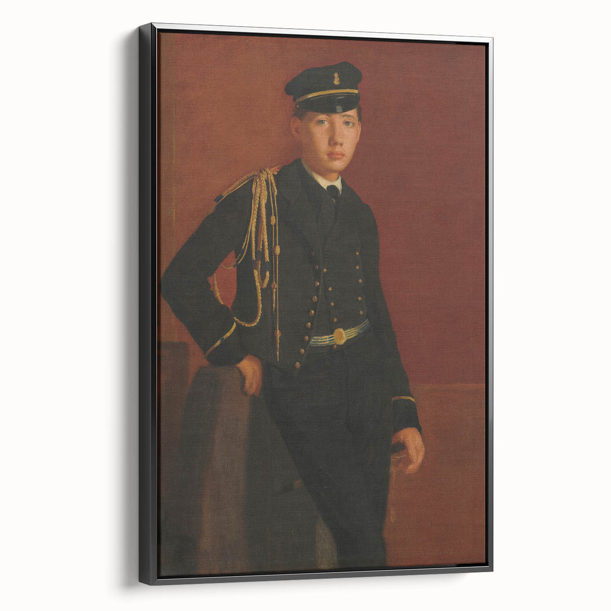 Achille De Gas in the Uniform of a Cadet - Portrait by Edgar Degas