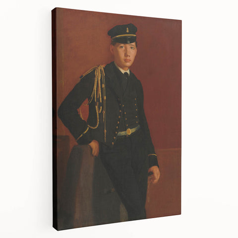 Achille De Gas in the Uniform of a Cadet - Portrait by Edgar Degas