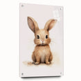 Adorable Fluffy Bunny Nursery Wall Art - Baby Room Decor