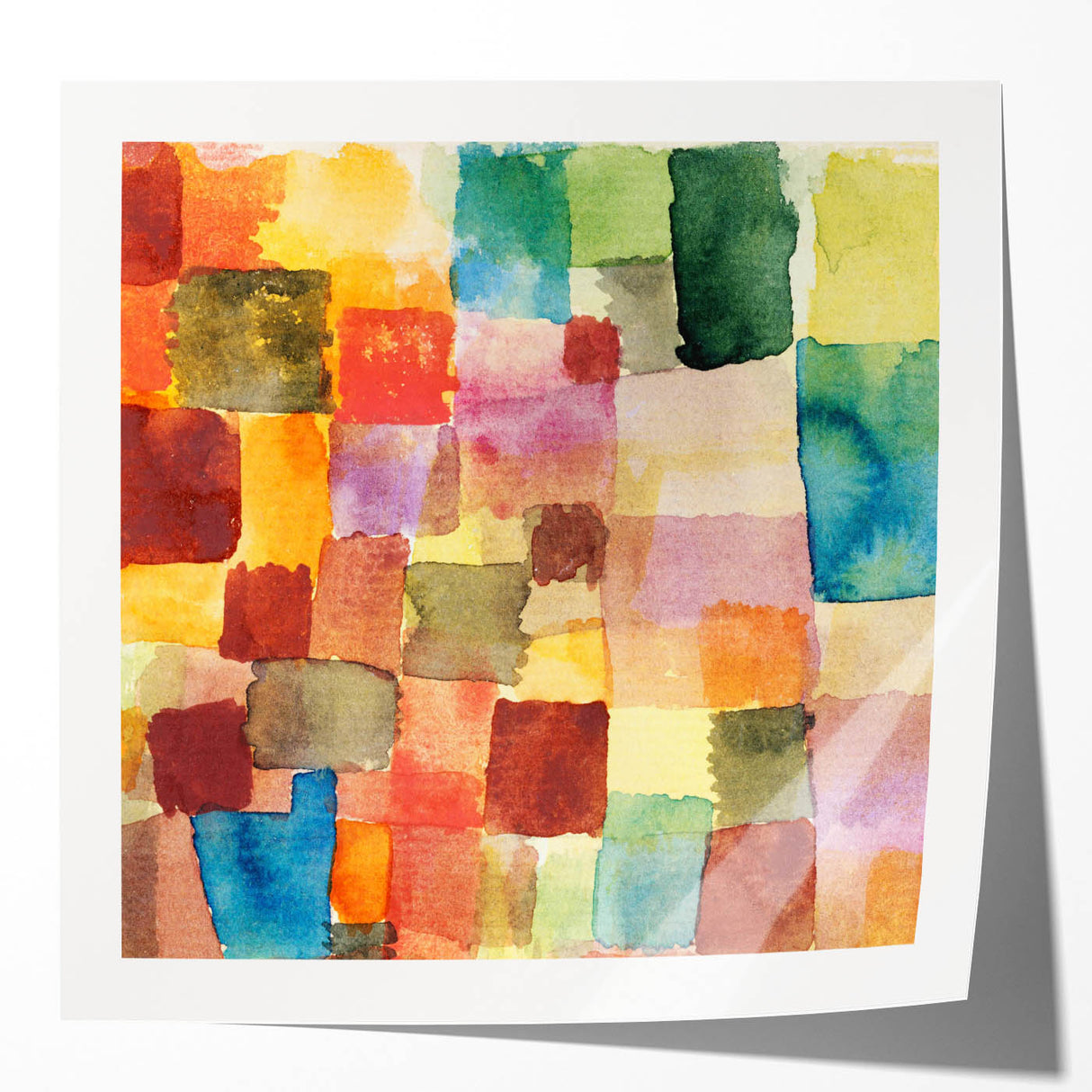 Abstract Modern Art Print in Earthy Tones - Contemporary Wall Decor