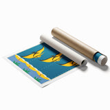 Great Barrier Reef Retro Travel Poster | Queensland Marine Life Art
