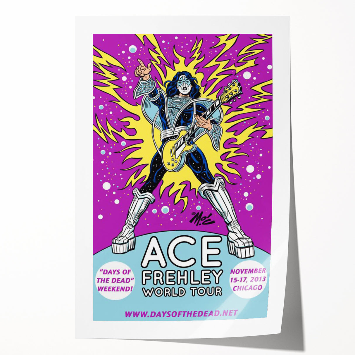 Ace Frehley Retro Poster – Vintage Rock Wall Art Print