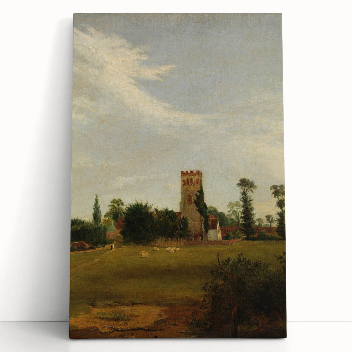 Charming Realism Art Print – Tottenham Church Landscape