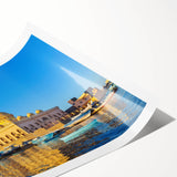 Extra large wall art featuring line art flowers in muted earth tones on a rolled canvas, ideal for large living room decor.