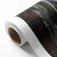 Art deco poster of a Cambodian landscape in muted earth tones on rolled canvas, ideal for nursery wall art.