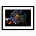 Extra large abstract art print depicting colorful, textured scenery, framed in black, ideal for living room decor.