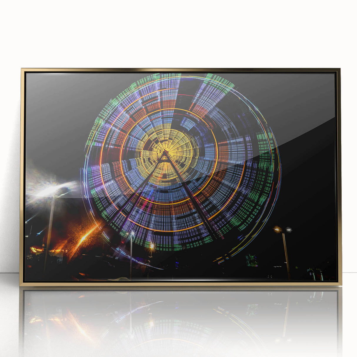 Large art print of a serene Georgian landscape in muted earth tones on a framed acrylic, suitable for modern art wall decor.