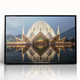Large abstract wall art depicting a monochrome Pakistani landscape on a framed acrylic, suitable for modern decor.