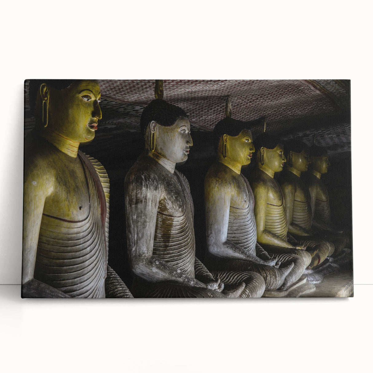 Black and white image of Sri Lankan scenery on stretched canvas, suitable as kitchen wall art or for bedroom ambiance.