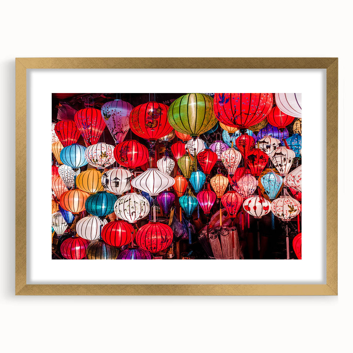 Extra large framed abstract art print depicting a textured Vietnamese landscape in earthy tones, ideal for living room decor.