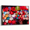 Black and white landscape art painting of a Vietnamese scenery on framed canvas, ideal for bedroom wall decor.