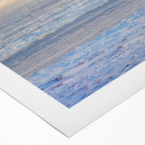 Art deco poster of Manitoba scenery in pastel shades on rolled canvas, suitable for dining room wall art.