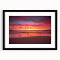 Extra large abstract art print of a vibrant Caribbean scene on textured canvas, ideal for living room decor.